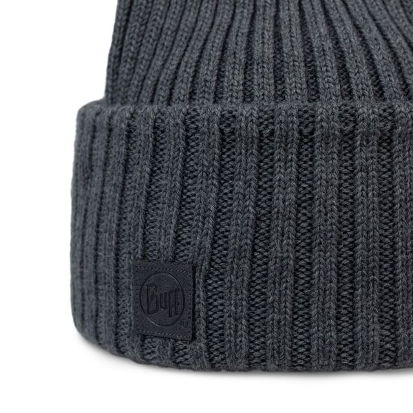 Czapka Erviny z wełny merino. Brązowe czapki damskie Buff, bez wzorów, z materiału. Za 189.99 zł.