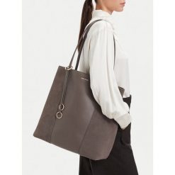Torebka GINO ROSSI. Brązowe shopper bag Gino Rossi, bez wzorów, bez dodatków. Za 629.99 zł.