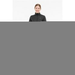 Kurtka zimowa puchowa damska Walzen Lady - lekka, ciepła, wodoodporna. Czarne kurtki damskie Viking, na zimę, bez wzorów, z puchu, bez kaptura. Za 499.90 zł.