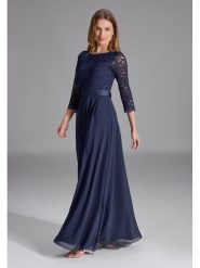 SWING Sukienka w kolorze granatowym rozmiar: 38. Niebieskie sukienki damskie Swing, bez wzorów, z koronki, bez ramiączek. Za 221.67 zł.