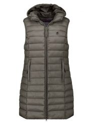 ANAPURNA Kamizelka pikowana "Vakitalana Long" w kolorze khaki rozmiar: XL. Brązowe kamizelki damskie ANAPURNA, xl, bez wzorów, bez kaptura. Za 165.99 zł.