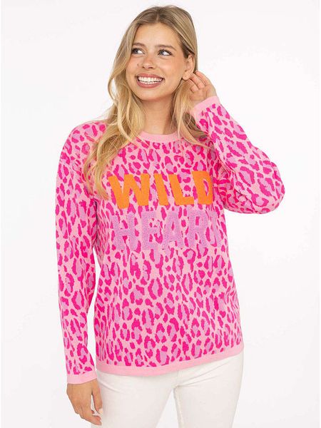 Zwillingsherz Sweter w kolorze różowym rozmiar: L/XL. Różowe swetry klasyczne damskie Zwillingsherz, l, ze splotem, bez kołnierzyka. Za 231.68 zł.