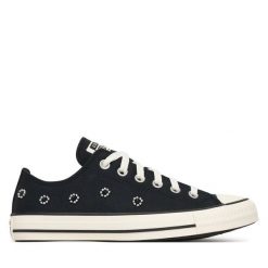Trampki Converse. Czarne trampki damskie Converse, bez wzorów, bez zapięcia. Za 379.99 zł.