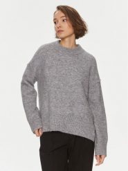 DAY BIRGER ÉT MIKKELSEN Sweter Josie 100420 Szary Relaxed Fit. Szare swetry klasyczne damskie DAY Birger et Mikkelsen, m, z syntetyku, bez kołnierzyka. Za 719.99 zł.