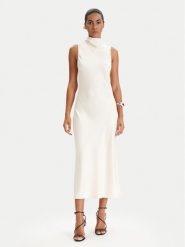 Patrizia Pepe Sukienka koktajlowa 8A1627/A269-W409 Écru Regular Fit. Sukienki damskie Patrizia Pepe, bez wzorów, z syntetyku, wizytowe, bez ramiączek. Za 1,249.00 zł.