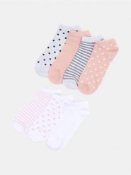 Krótkie skarpetki 7 pack - wielobarwny. Skarpetki damskie Sinsay, bez wzorów. Za 17.99 zł.