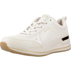 Buty SKECHERS 177345S Beżowy. Białe obuwie trekkingowe damskie Skechers, z materiału, bez zapięcia. Za 286.99 zł.
