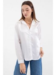 Bigdart Koszula w kolorze białym rozmiar: 42. Białe koszule damskie Bigdart, bez wzorów, bez kołnierzyka, bez ramiączek. Za 116.95 zł.