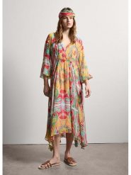 STEFANEL Sukienka ze wzorem rozmiar: XS. Sukienki damskie Stefanel, bez wzorów, z wiskozy, bez ramiączek. Za 326.99 zł.