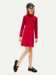 Tommy Hilfiger Sukienka codzienna Essential Skater KG0KG08790 D Czerwony Regular Fit. Czerwone sukienki dziewczęce Tommy Hilfiger, bez wzorów, z syntetyku, bez ramiączek, proste. Za 389.99 zł.