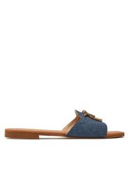 Pinko Klapki Marli 01 SD0063 T002 Granatowy. Niebieskie klapki damskie Pinko, bez wzorów, z materiału, bez obcasa, bez zapięcia. Za 829.99 zł.