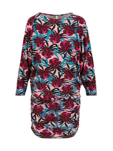 Blutsgeschwister Tunika "Leichte muse" w kolorze czerwono-turkusowym rozmiar: XL. Czerwone tuniki damskie Blutsgeschwister, na co dzień, xl, bez wzorów, bez kołnierzyka, bez ramiączek. Za 127.65 zł.