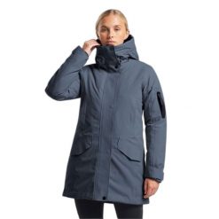Wodoodporna parka dla kobiet Tenson Vision. Niebieskie parki damskie Tenson, na zimę, bez kaptura. W wyprzedaży za 1,185.00 zł.