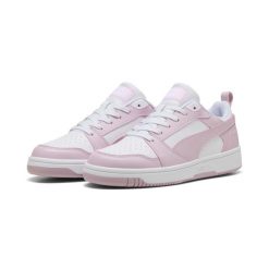 Sneakersy Rebound V6 Low PUMA White Rose Mauve Pink. Białe obuwie sportowe damskie Puma, bez zapięcia, do koszykówki. Za 319.00 zł.