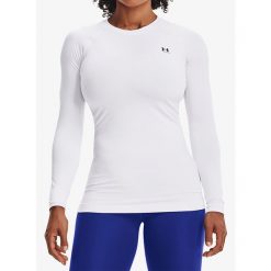 Bluza damska Under Armour ColdGear Authentics Crew. Białe bluzy damskie Under Armour, s, bez wzorów, bez kaptura. Za 169.99 zł.