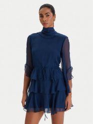 Bardot Sukienka koktajlowa Norah 60273DB Granatowy Slim Fit. Niebieskie sukienki damskie Bardot, bez wzorów, z syntetyku, wizytowe, bez ramiączek. Za 639.99 zł.