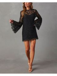 Milan Kiss Sukienka w kolorze czarnym rozmiar: L. Czarne sukienki damskie Milan Kiss, bez wzorów, z koronki, bez ramiączek. Za 173.99 zł.