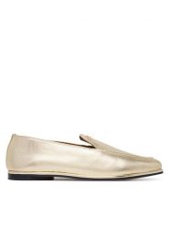 Tommy Hilfiger Lordsy Gold Loafer FW0FW08958 Złoty. Żółte półbuty damskie Tommy Hilfiger, bez wzorów, ze skóry, bez obcasa, bez zapięcia. Za 569.99 zł.
