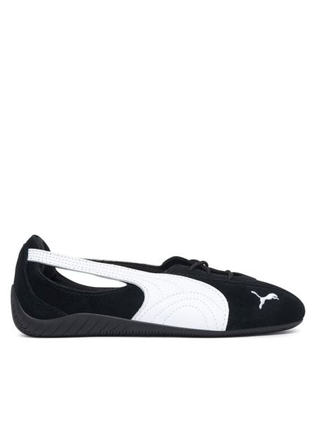 Puma Baleriny Speedcat Ballet Nova Wns 408340 02 Czarny. Czarne balerinki damskie Puma, bez wzorów, ze skóry. Za 399.99 zł.