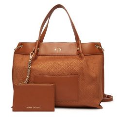 Torebka Armani Exchange. Brązowe torebki klasyczne damskie Armani Exchange, bez dodatków. Za 799.99 zł.