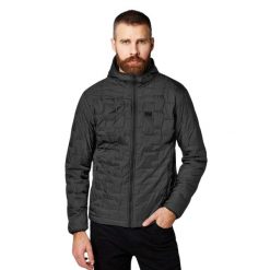 Damska kurtka z kapturem Helly Hansen lifaloft insulator. Czarne kurtki sportowe damskie Helly Hansen, na zimę, l, bez wzorów, z kapturem. W wyprzedaży za 849.25 zł.