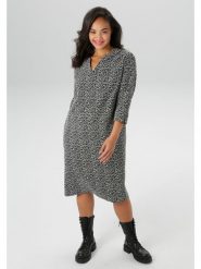 Aniston Sukienka w kolorze czarno-białym rozmiar: 46. Białe sukienki damskie Aniston, bez wzorów, bez ramiączek. Za 74.28 zł.