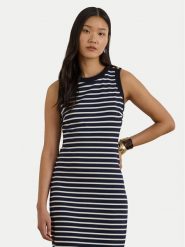 LAUREN RALPH LAUREN Sukienka codzienna 200P09091001 Granatowy Slim Fit. Niebieskie sukienki damskie Lauren Ralph Lauren, bez wzorów, z syntetyku, bez ramiączek. Za 1,199.00 zł.