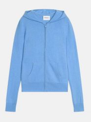 Perfect Cashmere Kaszmirowa bluza "Emma" w kolorze błękitnym rozmiar: S. Niebieskie bluzy damskie Perfect Cashmere, s, bez wzorów, z kaszmiru, bez kaptura. Za 293.59 zł.