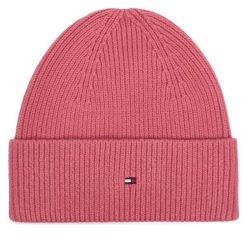 Czapka Tommy Hilfiger. Czerwone czapki damskie Tommy Hilfiger, na zimę, bez wzorów. Za 189.99 zł.