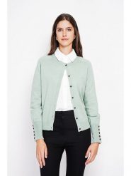 ASSUILI Kardigan w kolorze miętowym rozmiar: 42. Zielone kardigany damskie Assuili, bez wzorów. Za 131.12 zł.