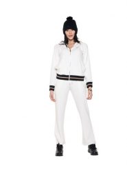 Bluza z kaptur na co dzień na siłownię. Białe bluzy damskie LEONE 1947 APPAREL, m, bez wzorów, bez kaptura. Za 383.11 zł.