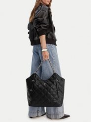 Badura Torebka CEO-KAJI-LDA8613 Czarny. Czarne shopper bag Badura, bez wzorów, z materiału, bez dodatków. Za 299.99 zł.