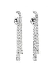 Swarovski Kolczyki Matrix 5709257 Srebrny. Szare kolczyki damskie Swarovski, metalowe. Za 719.99 zł.