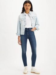 Levi's Dżinsy - Skinny fit - w kolorze niebieskim rozmiar: W26/L30. Niebieskie jeansy damskie Levi's, z podwyższonym stanem. Za 234.94 zł.