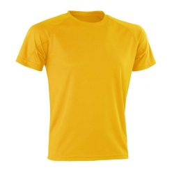 Koszulka AirCool Dla Dorosłych Unisex. Żółte bluzki damskie SPIRO, xl, bez wzorów, bez kołnierzyka, bez ramiączek. Za 38.99 zł.