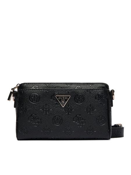 Guess Torebka Cresidia II Mini HWPD98 88720 Czarny. Czarne listonoszki damskie Guess, z aplikacjami, ze skóry, bez dodatków. Za 549.99 zł.