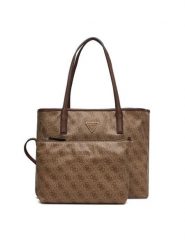 Guess Torebka Victtoria HWESG9 51428 Brązowy. Brązowe shopper bag Guess, z aplikacjami, ze skóry, bez dodatków. Za 679.99 zł.
