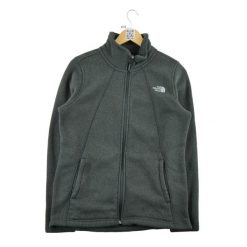 Second life - The North Face kurtka polarowa damska - Jak nowy. Czarne kurtki damskie The North Face, l, bez wzorów, z materiału, bez kaptura. Za 170.36 zł.