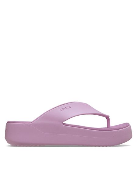 Crocs Japonki Getaway Platform Flip 209410 Różowy. Czerwone klapki damskie Crocs, bez wzorów, z tworzywa sztucznego, bez obcasa, bez zapięcia. Za 199.99 zł.