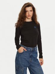 Hugo Bluzka Daliria_B 50520316 Czarny Regular Fit. Czarne bluzki damskie Hugo, xxl, bez wzorów, z bawełny, bez kołnierzyka, bez ramiączek. Za 199.99 zł.