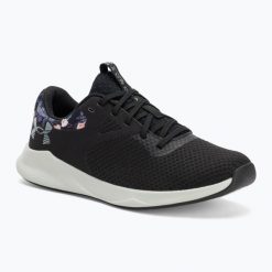 Buty treningowe damskie Under Armour Charged Aurora 2+hydrometallic warm. Czarne obuwie sportowe damskie Under Armour, bez zapięcia, na fitness i siłownię. Za 209.99 zł.