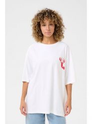 Cream Koszulka w kolorze białym rozmiar: M. Białe koszulki damskie Cream, m, bez wzorów, z bawełny, bez kołnierzyka, bez ramiączek. Za 78.84 zł.