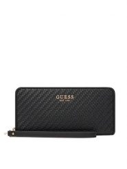 Guess Portfel Mirema Slg SWWG96 31146 Czarny. Czarne portfele damskie Guess, z aplikacjami, ze skóry. Za 249.99 zł.