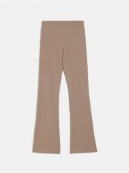 Legginsy z rozszerzaną nogawką - brązowy. Brązowe legginsy damskie Sinsay, l, bez wzorów. Za 29.99 zł.