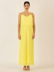 APART Kombinezon w kolorze żółtym rozmiar: 34. Żółte kombinezony damskie Apart, bez wzorów, bez kołnierzyka, bez ramiączek. Za 282.99 zł.