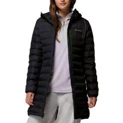 Kurtka COLUMBIA LAKE 22 II DOWN LONG HOOD Czarny. Czarne kurtki damskie Columbia, s, bez wzorów, z materiału, bez kaptura. Za 361.99 zł.