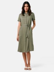 Gerry Weber Sukienka w kolorze khaki rozmiar: 44. Brązowe sukienki damskie Gerry Weber, bez wzorów, z tkaniny, bez ramiączek. Za 188.85 zł.