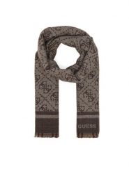 Guess Szalik AM9670 POL03 Brązowy. Brązowe szaliki damskie Guess, z aplikacjami, z poliesteru. Za 234.99 zł.