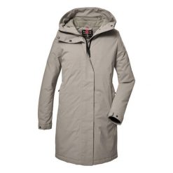 Parka damska z kapturem Killtec GW 73. Białe parki damskie Killtec, na zimę, z kapturem. Za 770.00 zł.