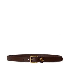 Pasek LAUREN RALPH LAUREN. Brązowe paski damskie Lauren Ralph Lauren, bez wzorów. Za 419.99 zł.